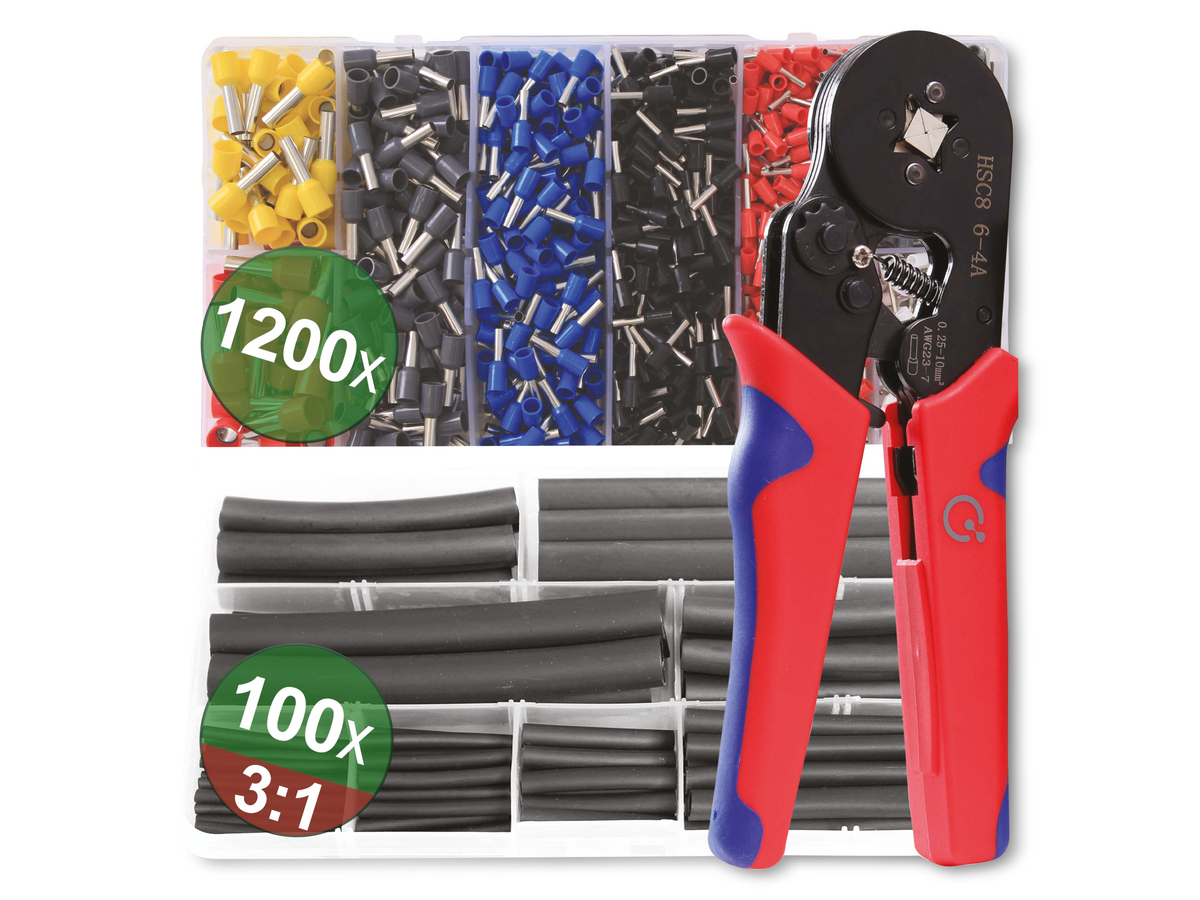 QUADRIOS Crimpzange Set Aderendhülesen 22T009