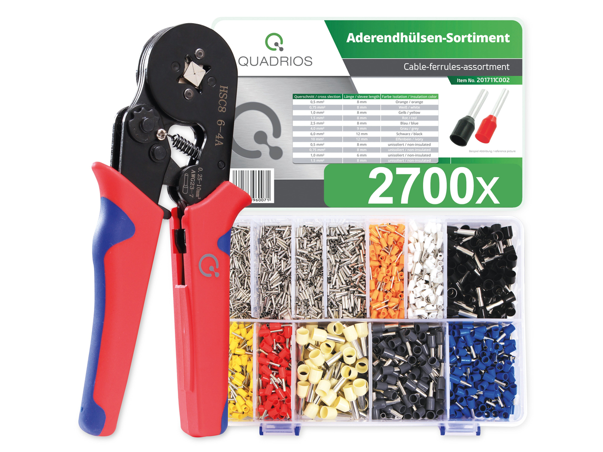 QUADRIOS selbst einstellende Automatik-Crimpzangen-Set