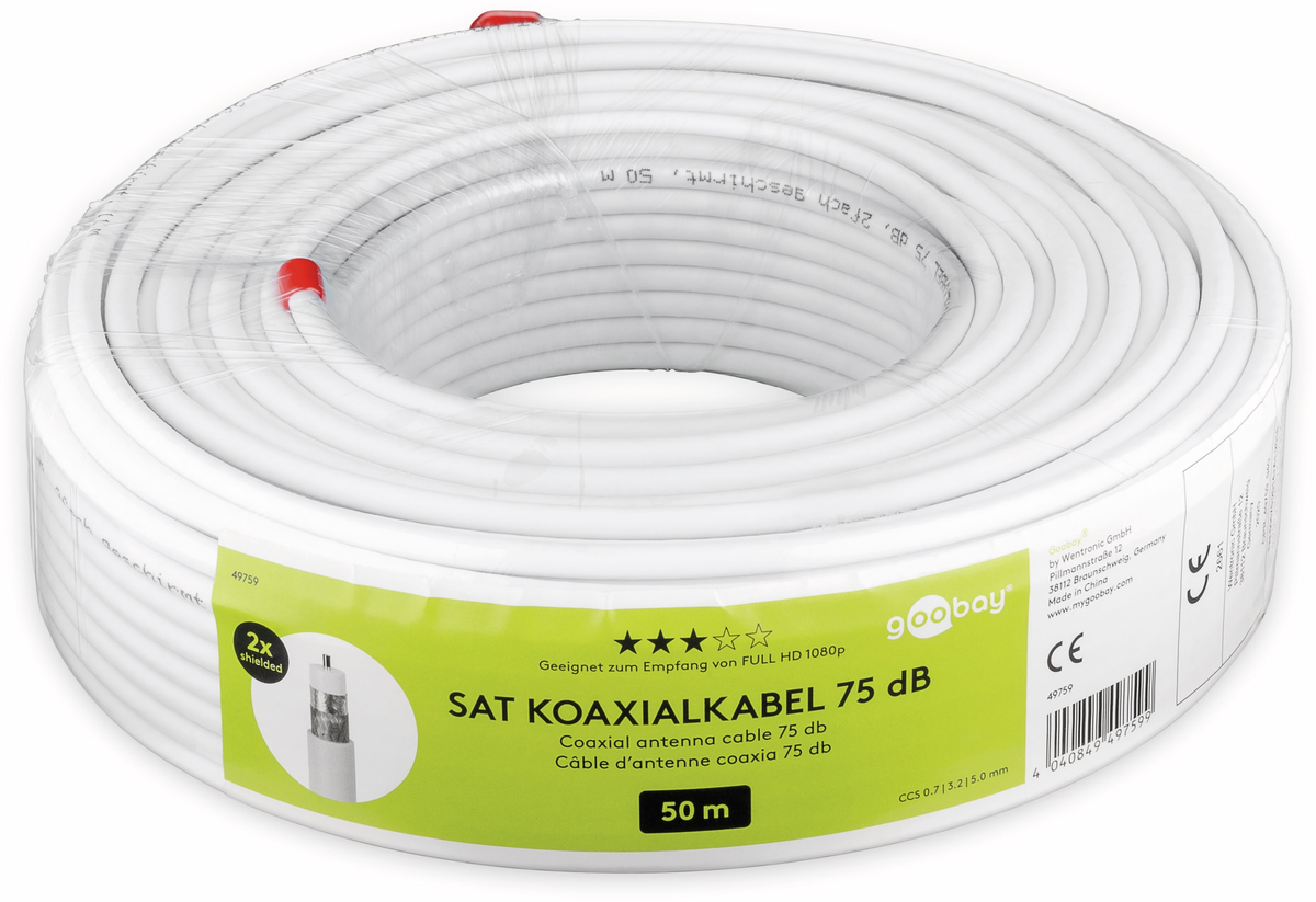 GOOBAY Koaxialkabel 49759