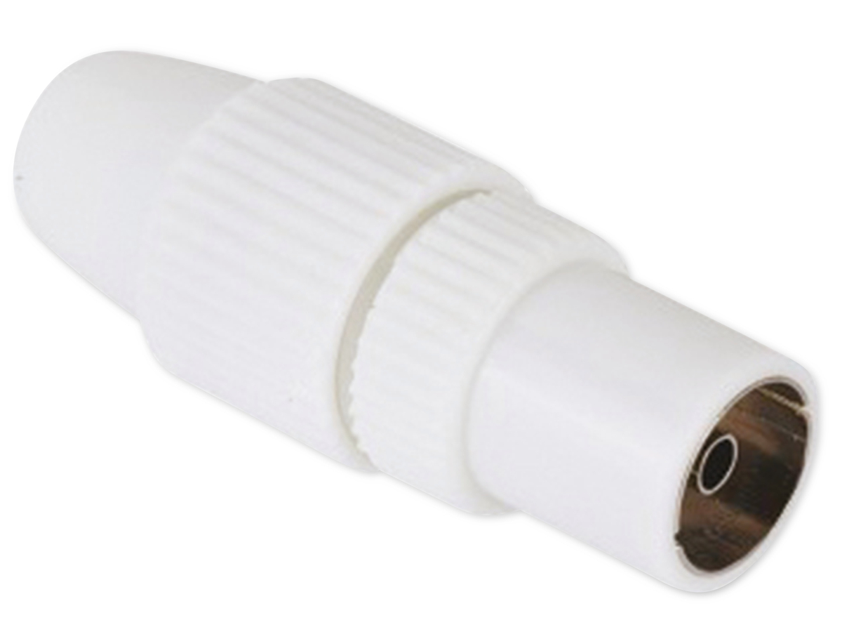 HAMA Koaxial-Kupplung weiß