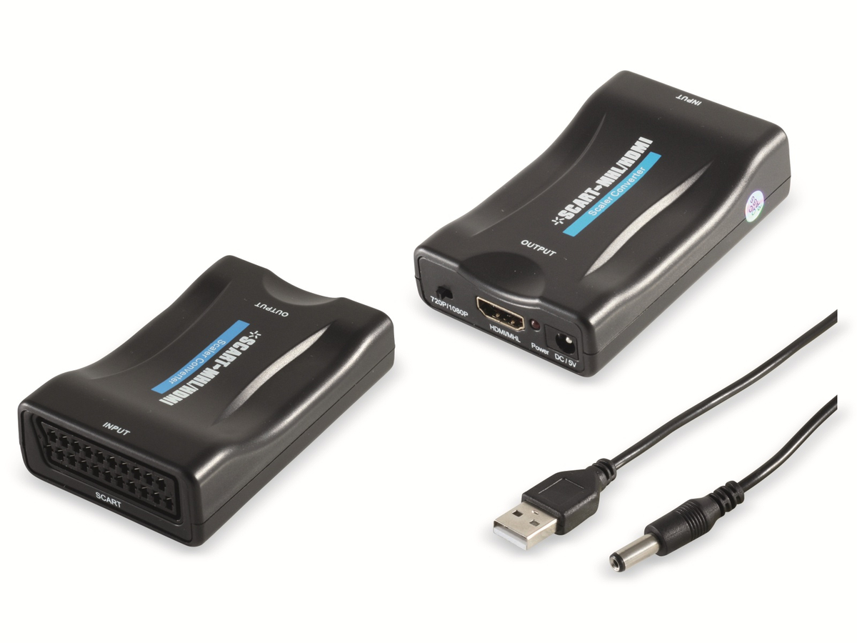 SMART-MULTIMEDIA HDMI-Konverter Scart auf HDMI