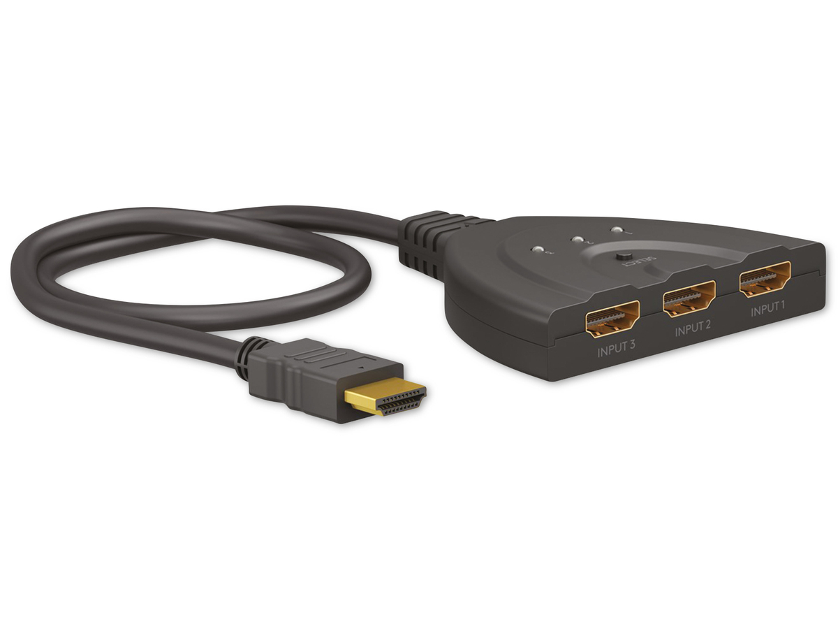 GOOBAY HDMI-Umschaltbox 3 auf 1