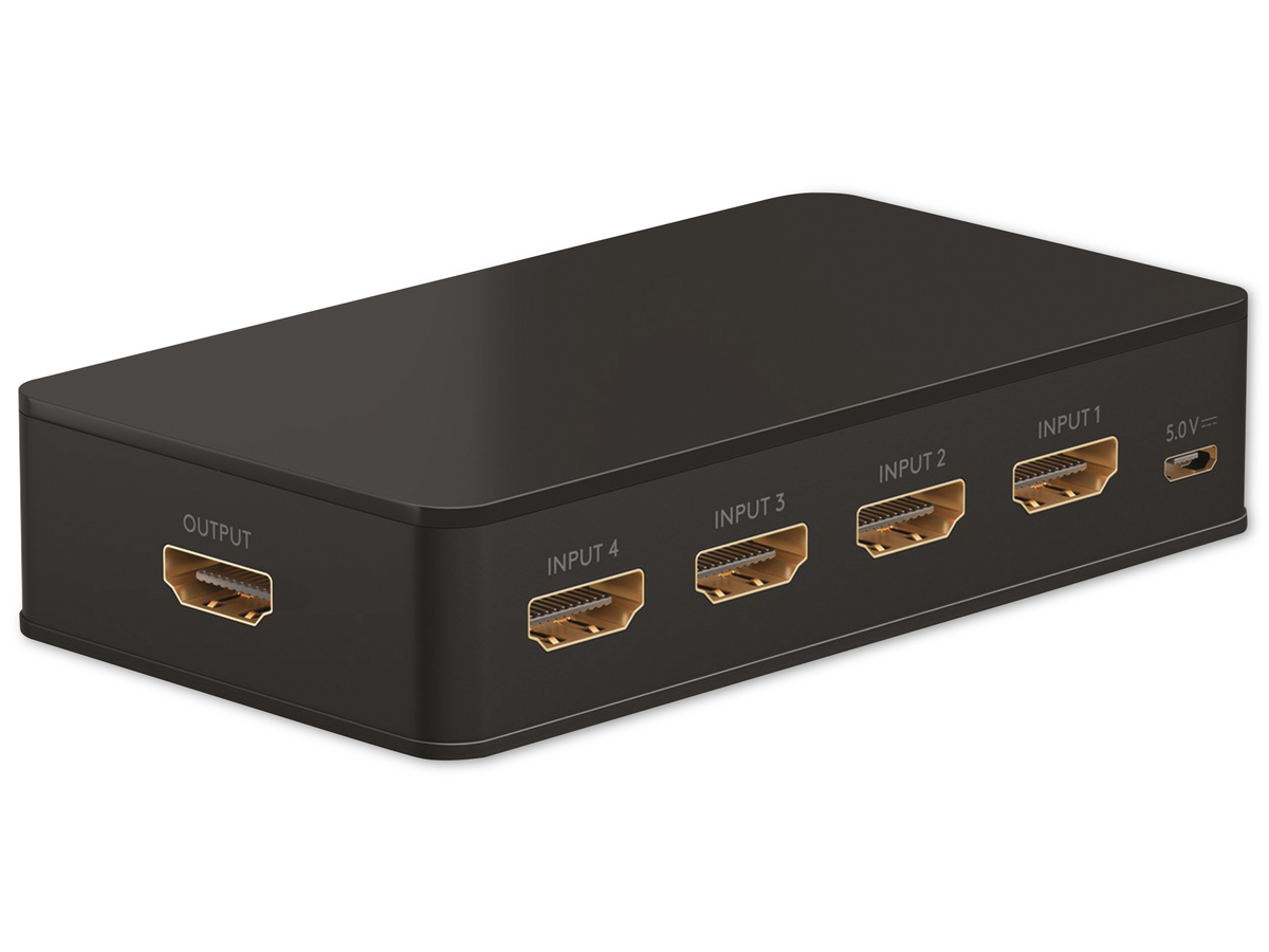 GOOBAY HDMI-Umschaltbox 4 auf 1