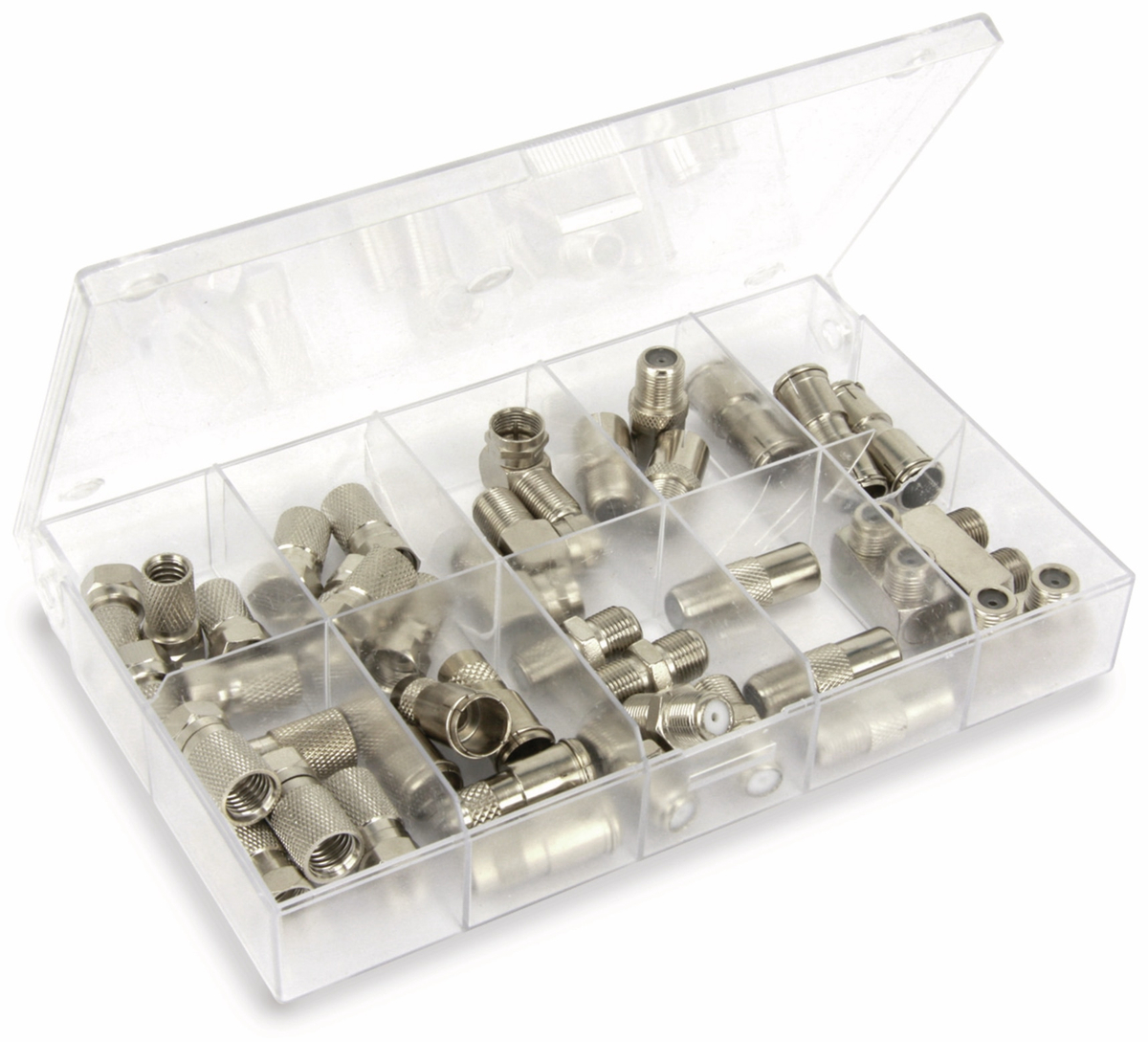 S-IMPULS Sortimentskasten F-Stecker/F-Adapter